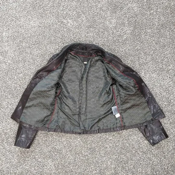 Wilsons Leather Vintage Jacket Size Medium Brown - Picture 3 of 10
